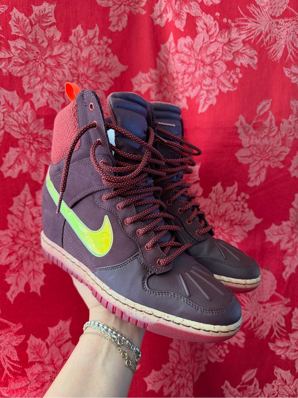 Nike Ski Hi Dunks sneaker wedge boots